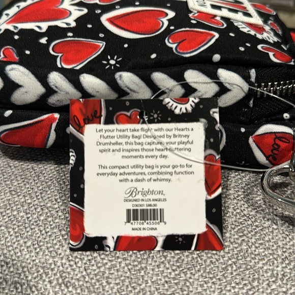 NEW —BRIGHTON- “hearts a Flutter” Utility Bag- 
crossbody bag - Picture 10 of 10